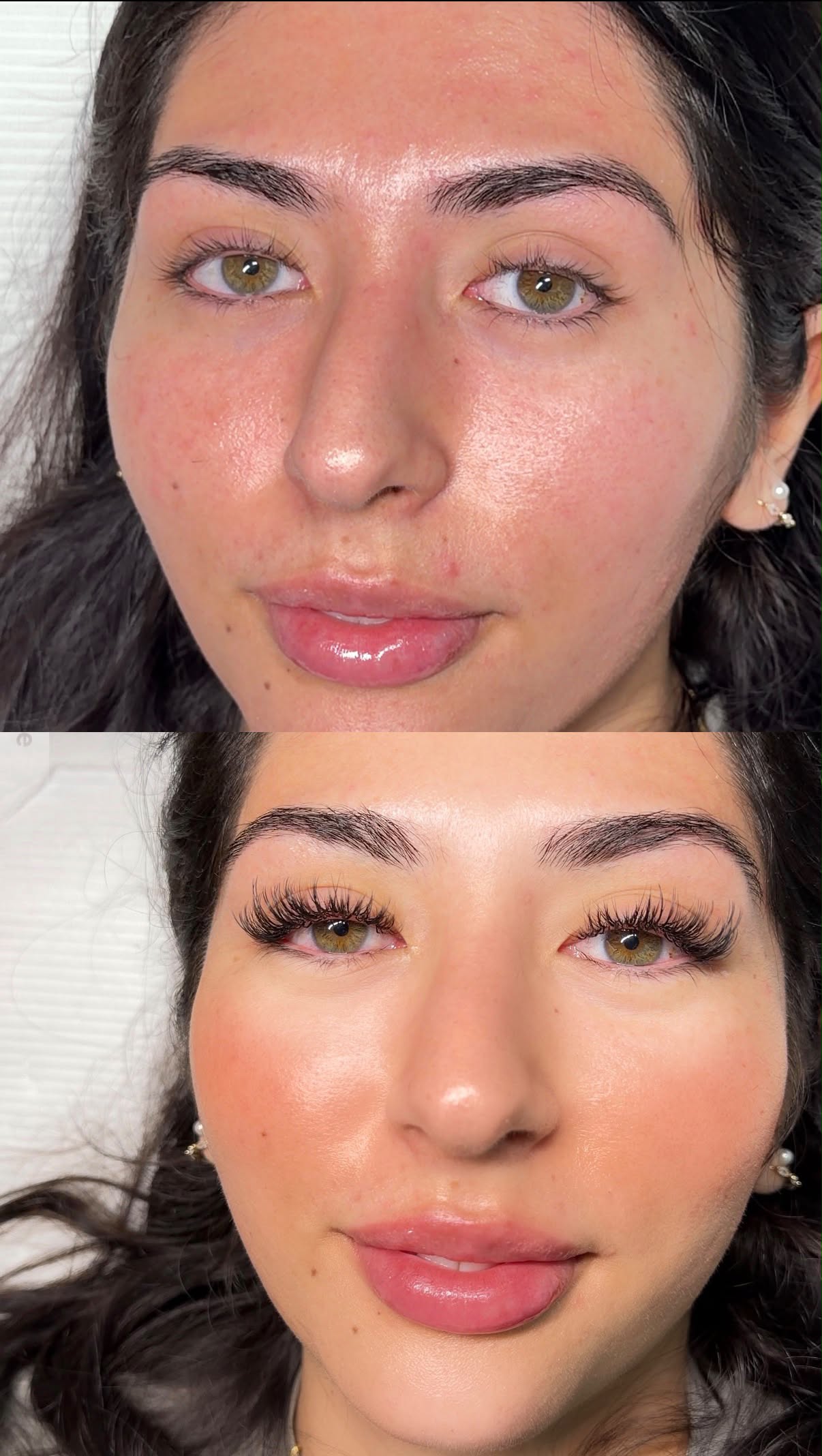 Lash extensions, the finished result